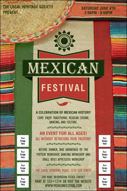 Mexican Hat Logo Poster