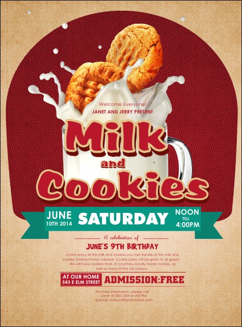Milk & Cookies Flyer Product Front