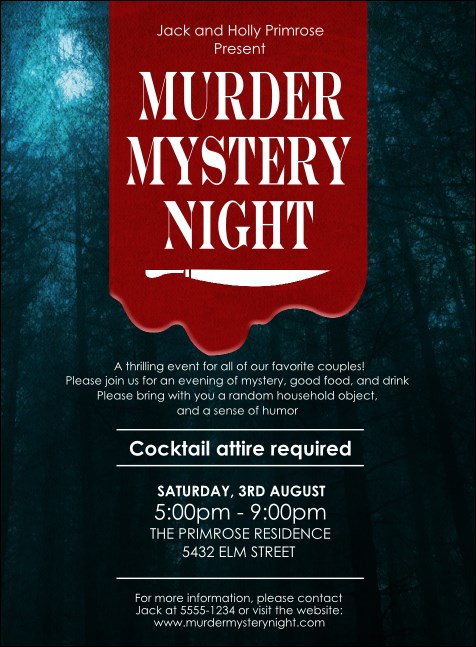 Murder Mystery Invitation