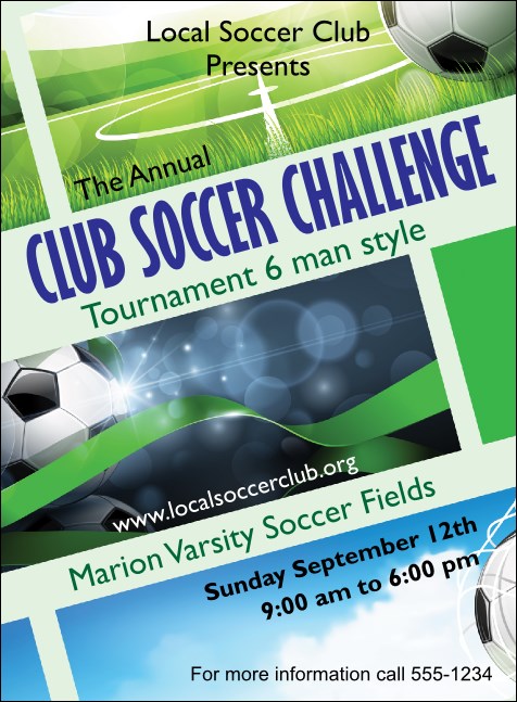 Soccer Ribbon Invitation