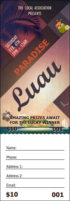 Paradise Raffle Ticket