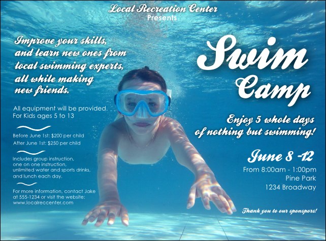 Swim Camp Flyer