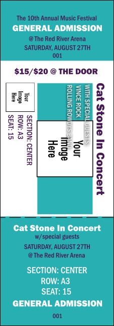Big Logo Turquoise Reserved Event Ticket