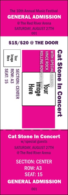 Big Logo Magenta Reserved Event Ticket