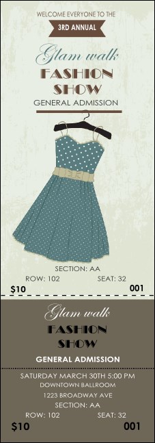 Dress Reserved 2 Event Ticket