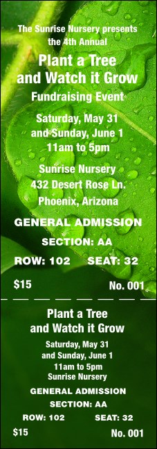 Leaf Reserved Event Ticket