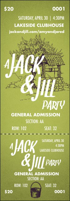 Jack and Jill Reserved Event Ticket Product Front