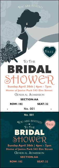 Bridal Reserved Event Ticket Product Front