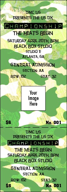 Camouflage Reserved Event Ticket
