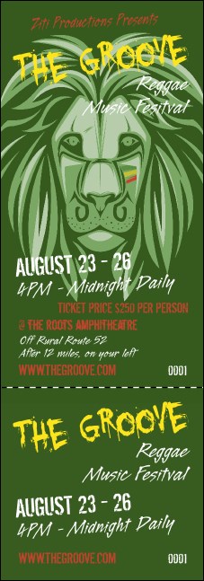 Reggae Lion Event Ticket