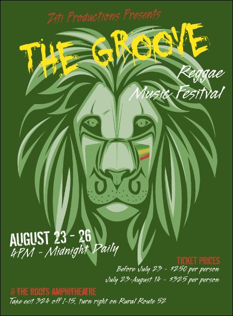 Reggae Lion Invitation