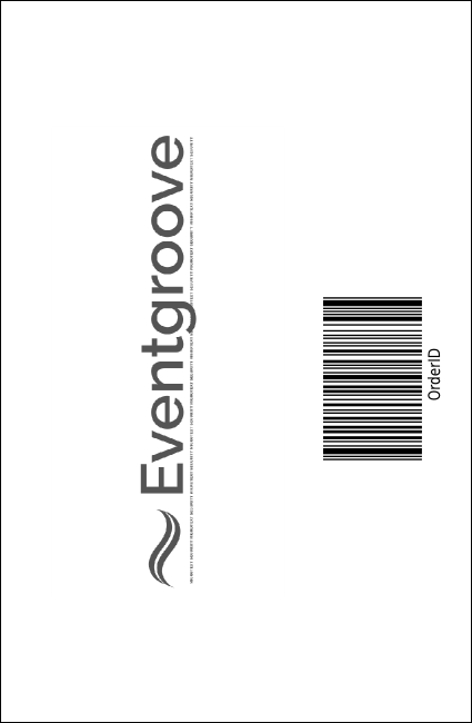 All Purpose Circles Black and White Drink Ticket Product Back