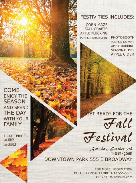 Fall Geometric Flyer Product Front