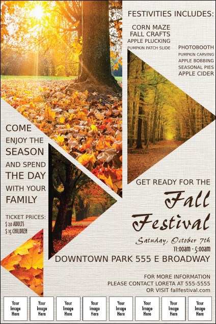 Fall Geometric Image Poster Product Front