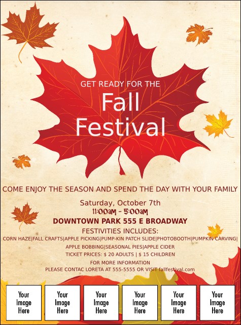 Fall Leaves Image Flyer