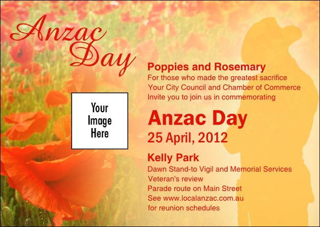 Anzac Day Postcard Product Front