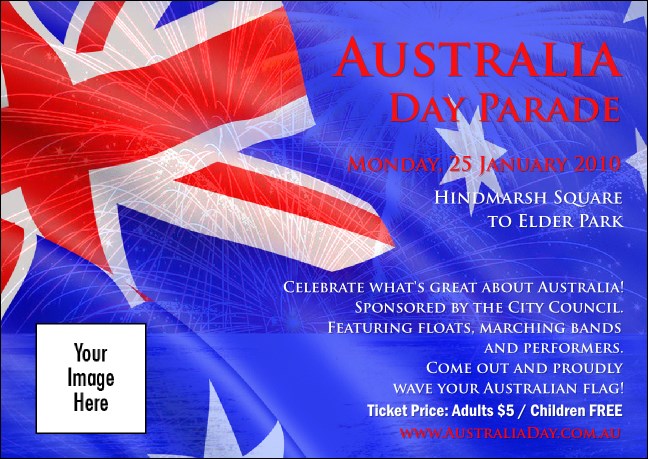 Australia Day Postcard Product Front