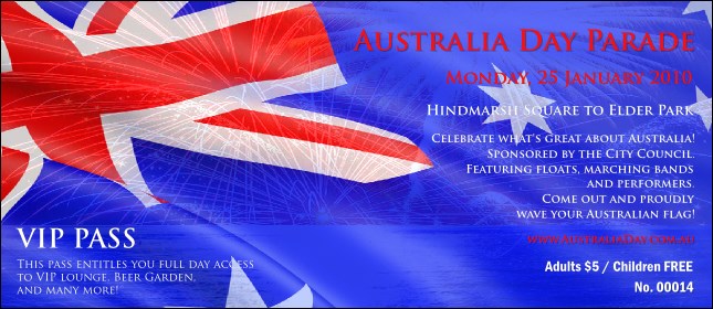 Australia Day VIP Pass