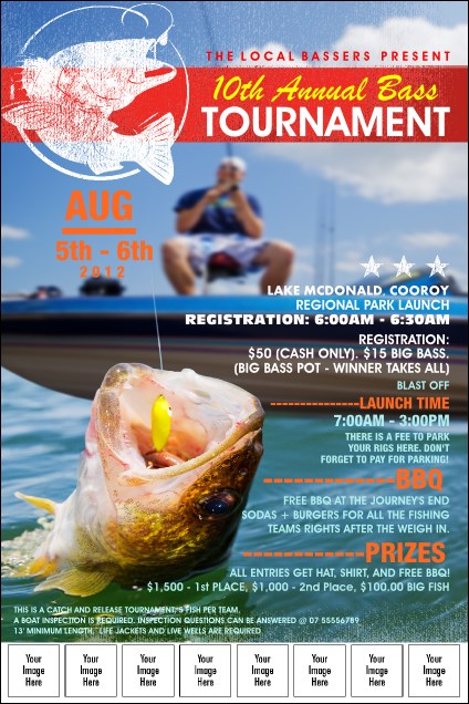 Bass Fishing Tournament Image Poster Product Front