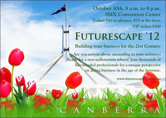 Canberra Postcard Product Front