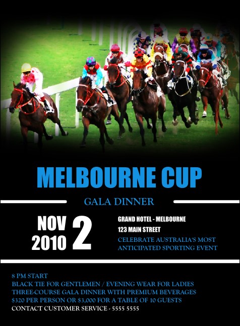 Melbourne Cup Invitation Product Front