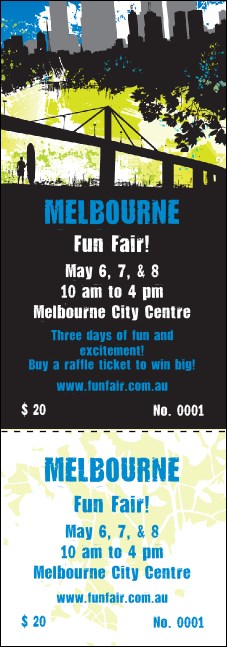 Melbourne Event Ticket Product Front