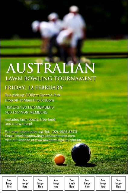 Lawn Bowling Image Poster Product Front