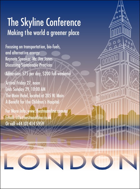 London Flyer Product Front