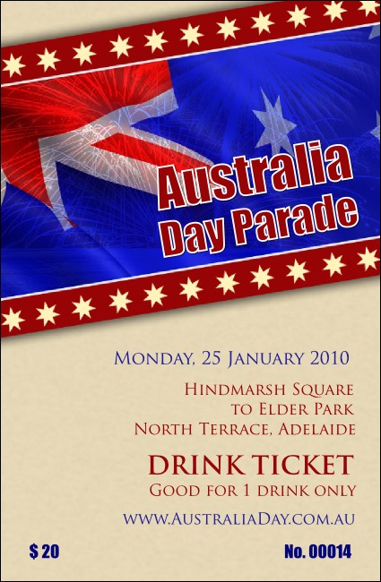 Australia Day Drink Ticket