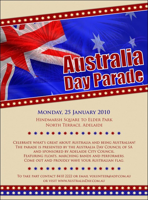 Australia Day Flyer