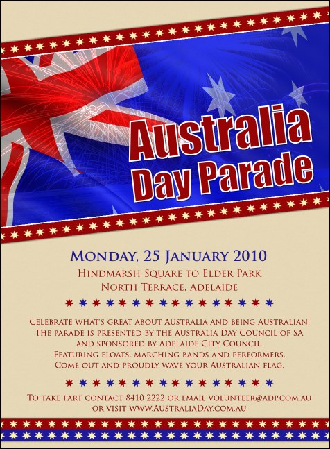 Australia Day Invitation Product Front