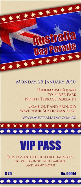 Australia Day VIP Pass