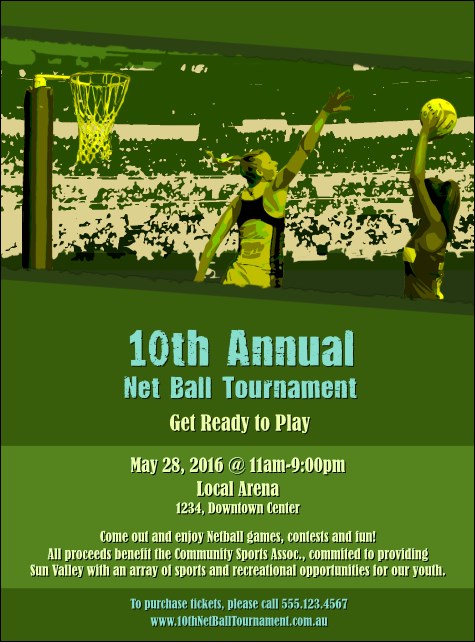 Net Ball Flyer Product Front