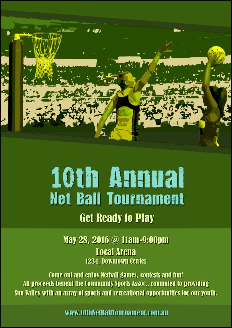 Net Ball Postcard Product Front