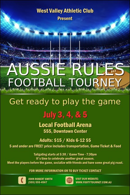 Aussie Rules Football 2 Poster Product Front