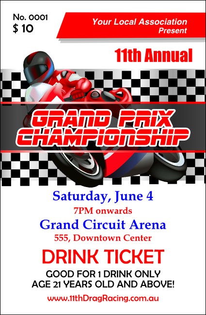 Grand Prix Drink Ticket