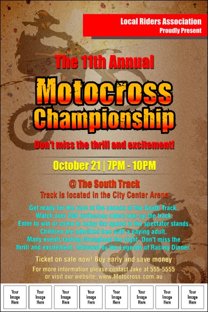 Motocross Image Poster Product Front
