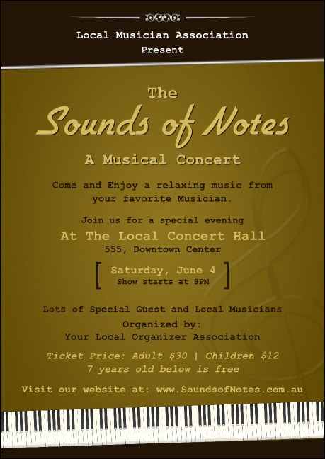 Sounds of Notes Postcard Product Front
