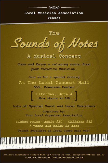 Sounds of Notes Poster Product Front