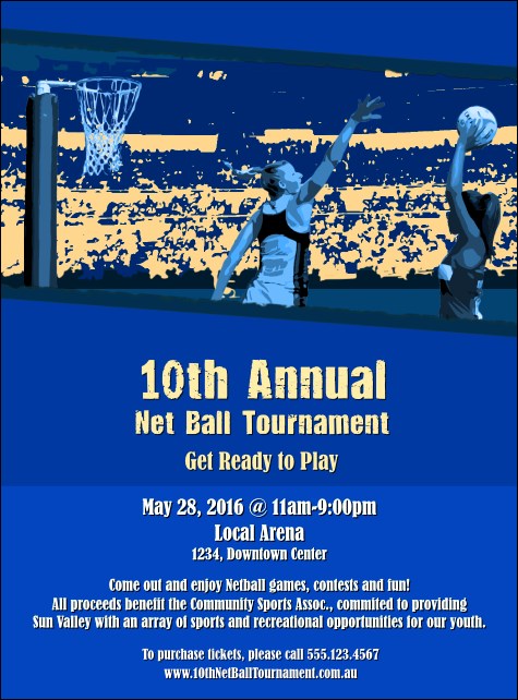 Net Ball Blue Flyer