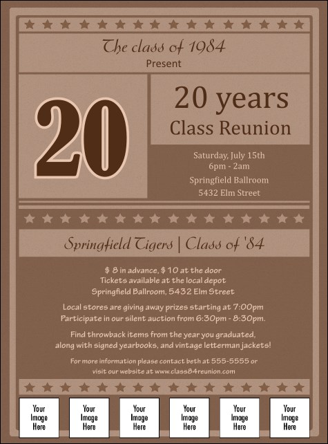 Reunion 2 Logo Flyer Product Front