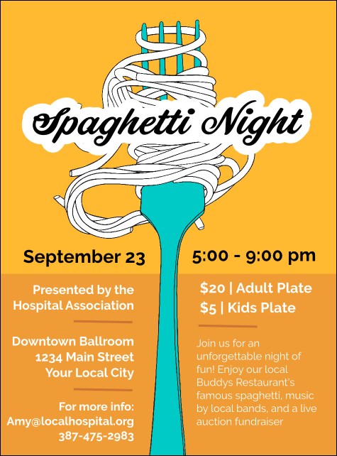 Retro Spaghetti Flyer