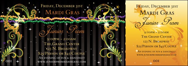 Masquerade Gala Event Ticket 0007 Product Front
