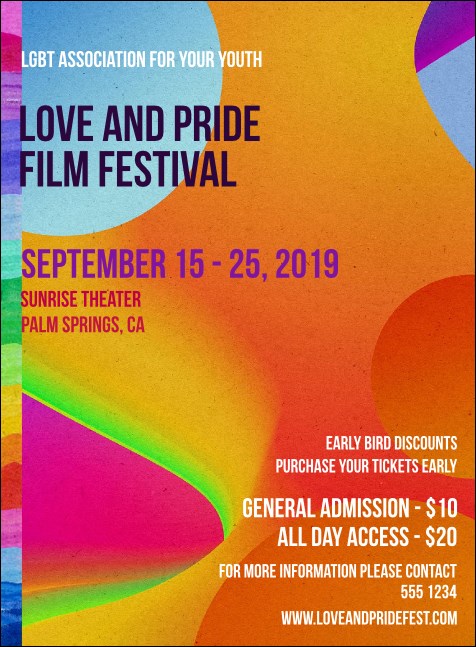 LGBT Film Festival Invitation Product Front