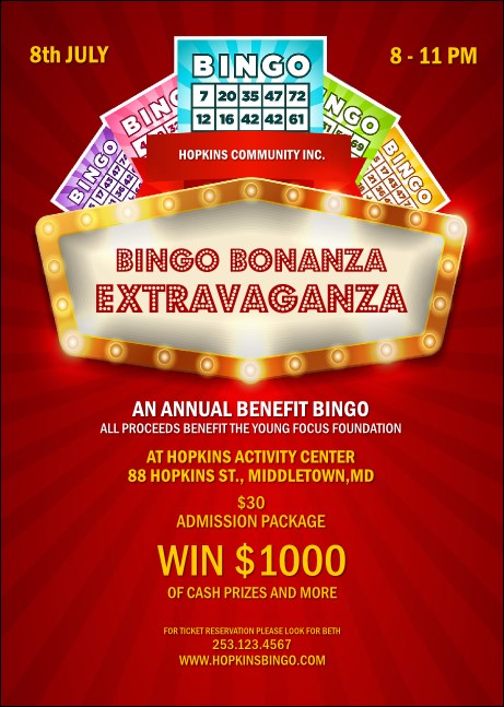 Bingo Bonanza Extravaganza Postcard