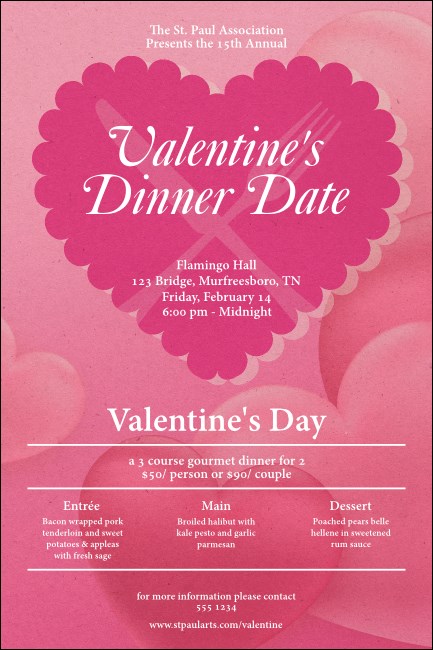 Valentine's Dinner Date  Poster Product Front