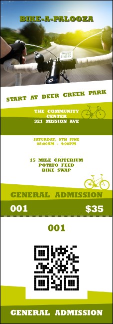 Bike Event QR Event Ticket